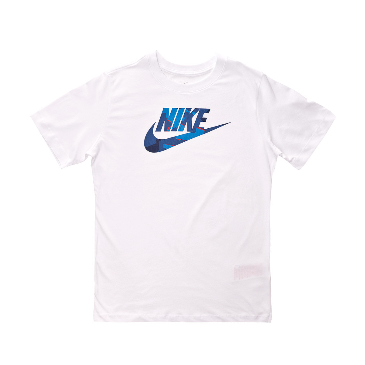 nike white and blue shirt