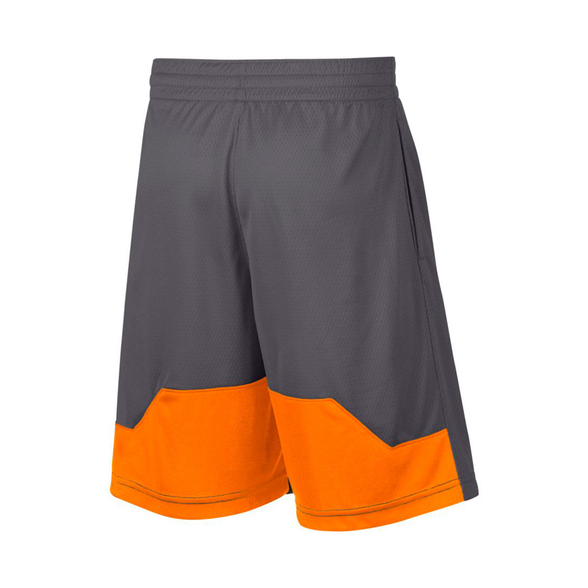 orange white and black nike shorts