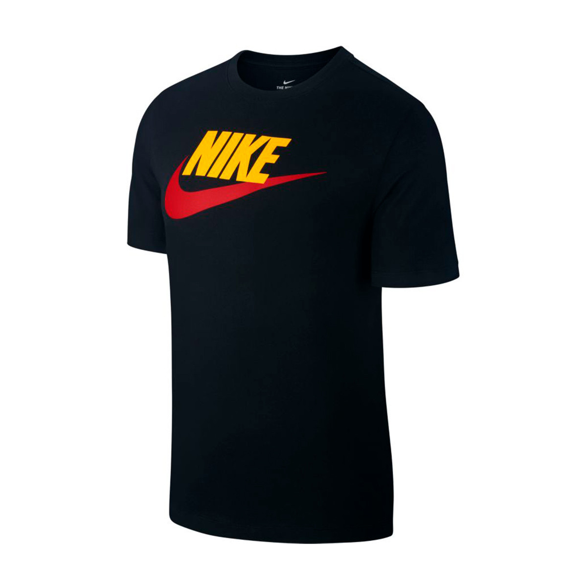 yellow and red nike shirt