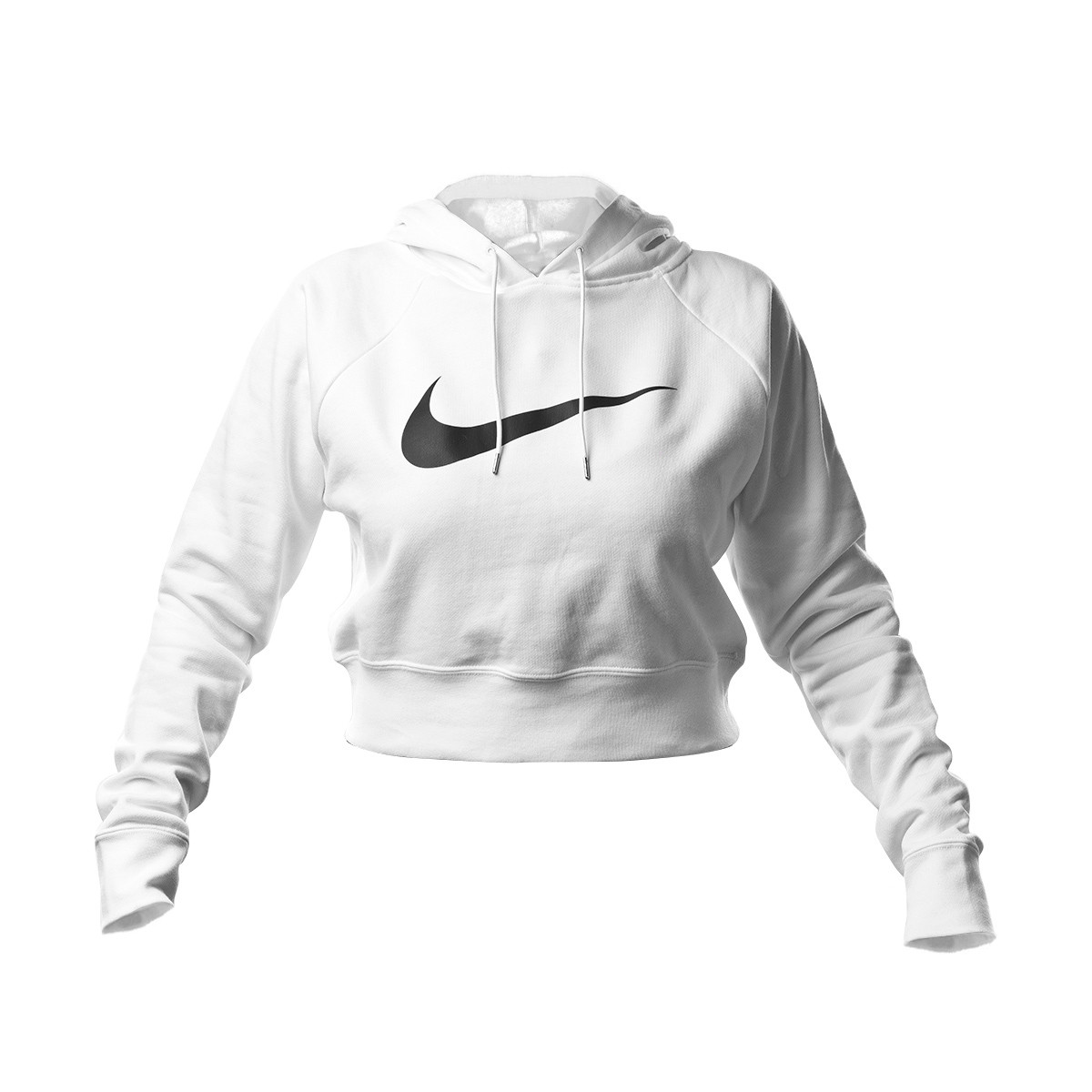 nike cropped swoosh hoodie