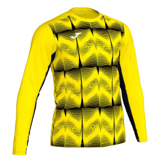 Camisola Joma Derby IV m/l Amarillo flúor-Preto