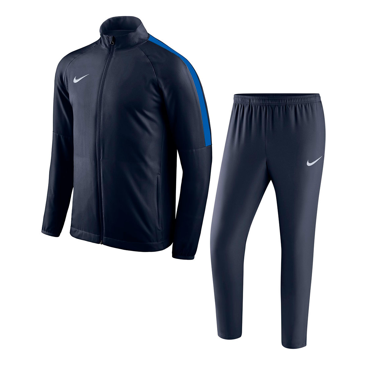 Conjunto pants Nike Academy 18 Woven Niño Obsidian-Royal blue-White -  Tienda de fútbol Fútbol Emotion