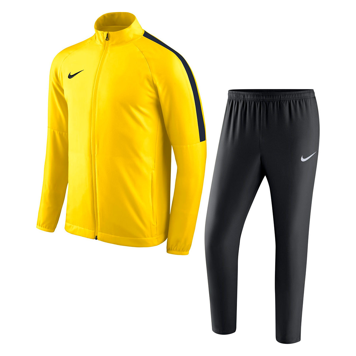 yellow and black nike tracksuit