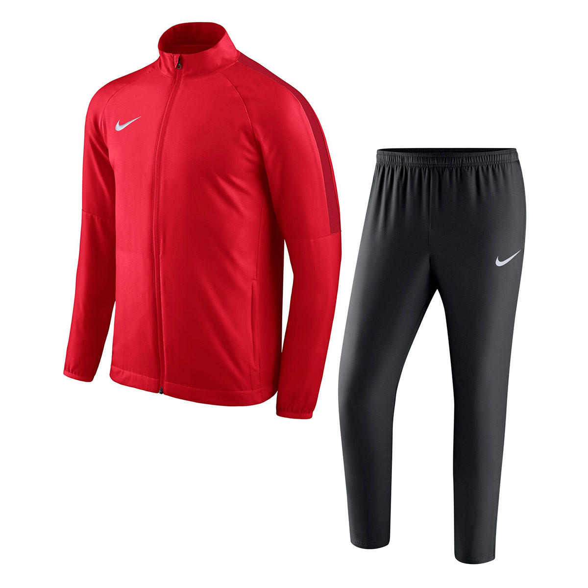 red and black tracksuit nike
