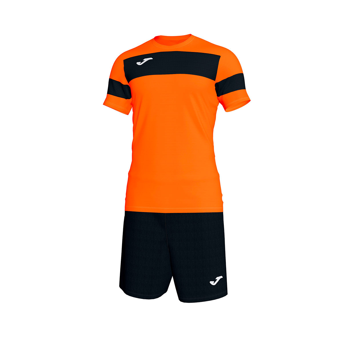 camisetas de futbol naranja y negro