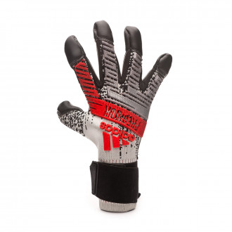 Luvas adidas Predator Pro Hyb Silver metallic-Black-Hi-Res red