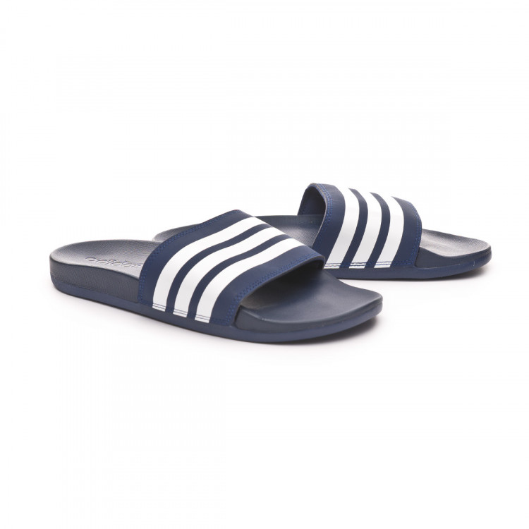 adidas flip flops blue and white