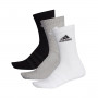 Cushion Crew (3 Pares) Black-Grey-White