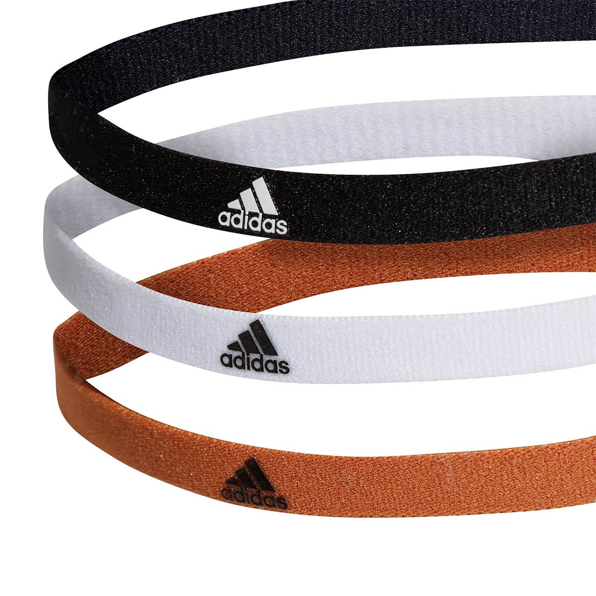 Fascetta adidas Fascia per capelli (3 unità) Tech copper-White-Black -  Negozio di calcio Fútbol Emotion