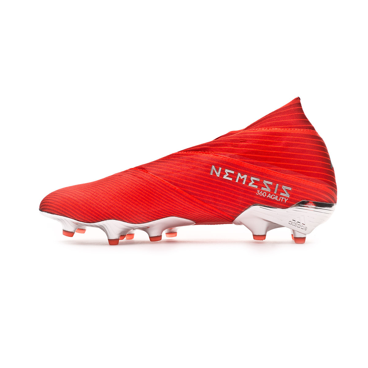 Zapatos de fútbol adidas Nemeziz 19+ FG Active red-Silver metallic-Solar  red - Tienda de fútbol Fútbol Emotion