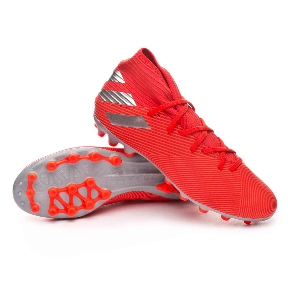 Football Boots adidas Nemeziz 19.3 AG Active red-Silver metallic-Solar red  - Football store Fútbol Emotion