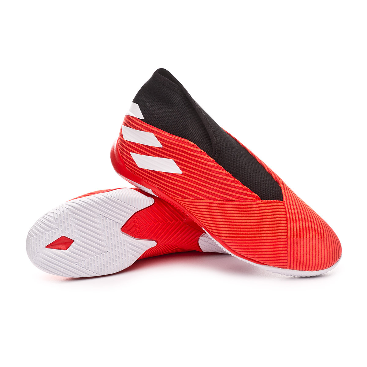 Sapatilha de Futsal adidas Nemeziz 19.3 Laceless IN Active red-White-Solar  red - Loja de futebol Fútbol Emotion
