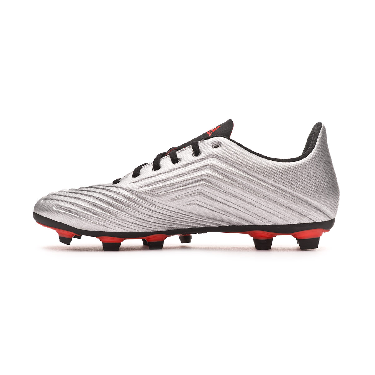 Football Boots Adidas Predator 19 4 Fxg Silver Metallic Core Black