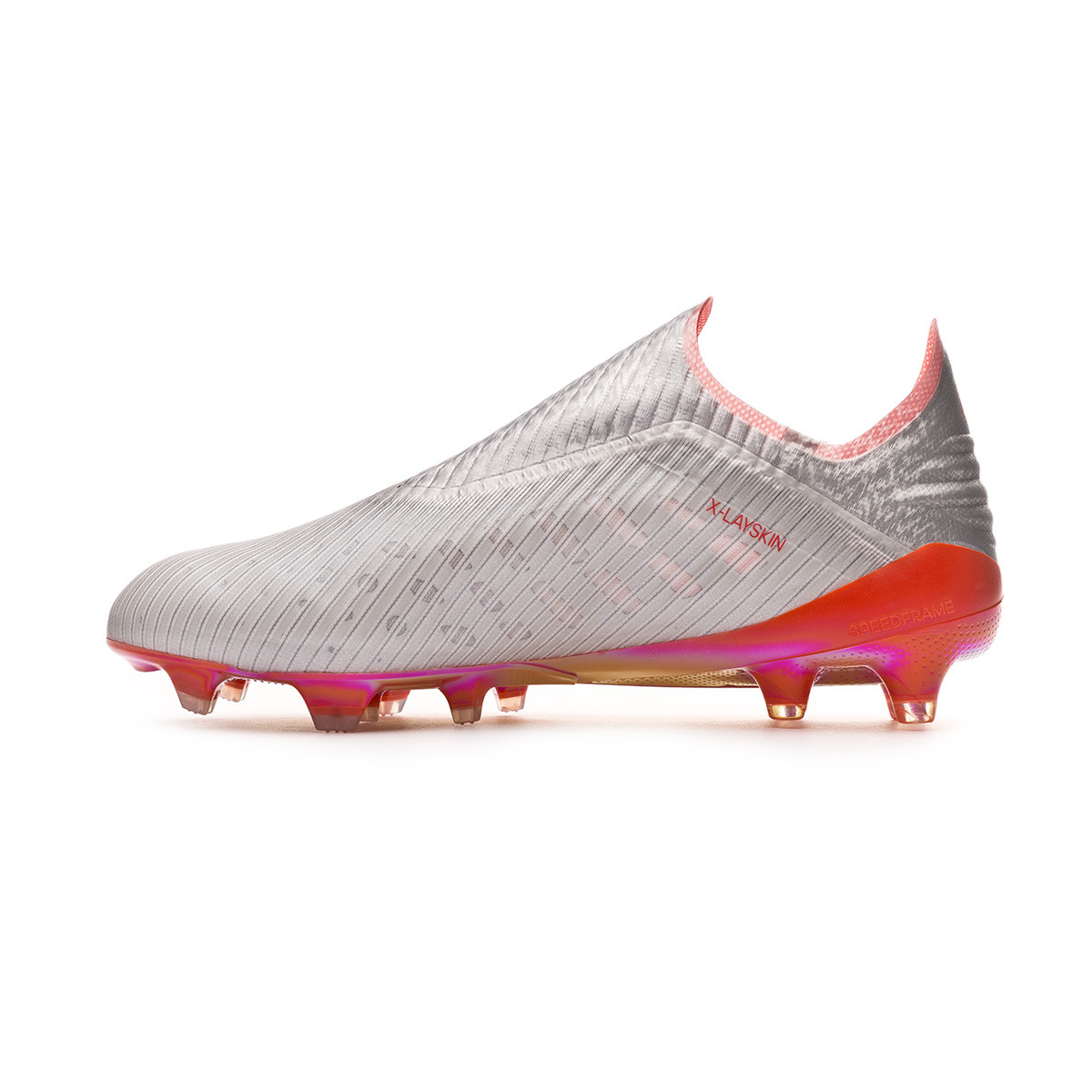 Football Boots adidas X 19+ FG Silver metallic-Hi red-White - Football  store Fútbol Emotion