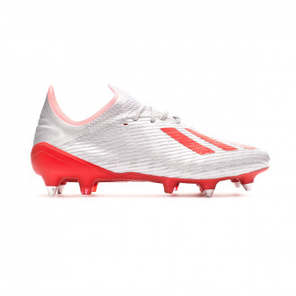 Chuteira adidas X 19.1 SG Silver metallic-Hi red-White