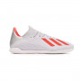 X 19.3 IN Silver metallic-Hi red-White