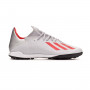 X 19.3 Turf Silver metallic-Hi red-White