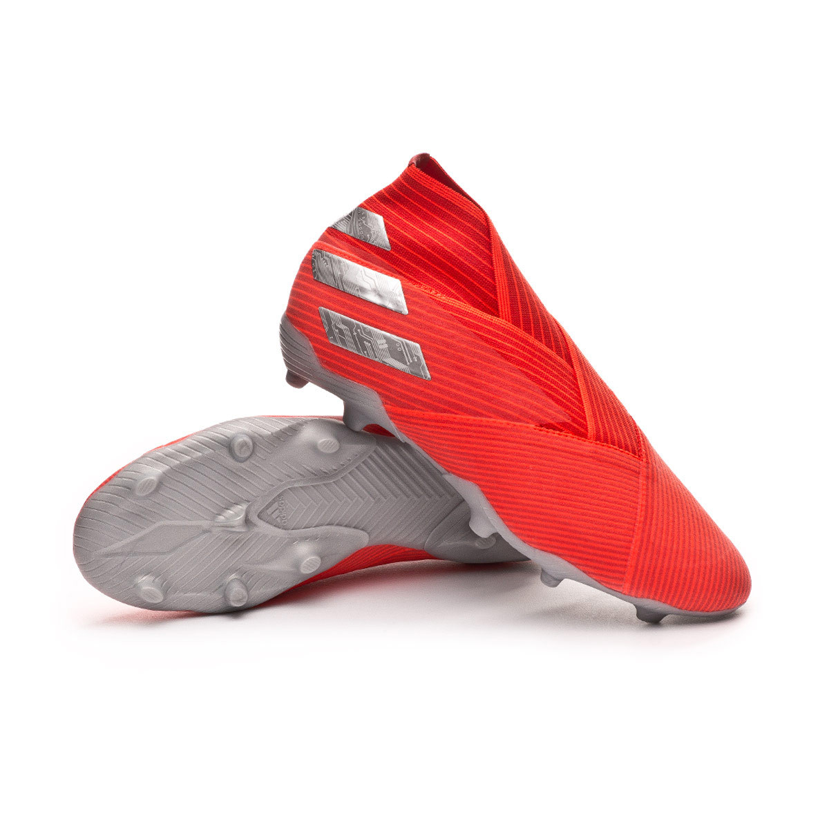 Football Boots adidas Kids Nemeziz 19+ FG Active red-Silver metallic-Solar  red - Football store Fútbol Emotion