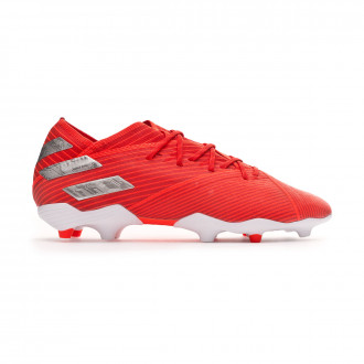 Chuteira adidas Nemeziz 19.1 FG Crianças Active red-Silver metallic-Solar red