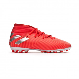 Chuteira adidas Nemeziz 19.3 AG Crianças Active red-Silver metallic-Solar red