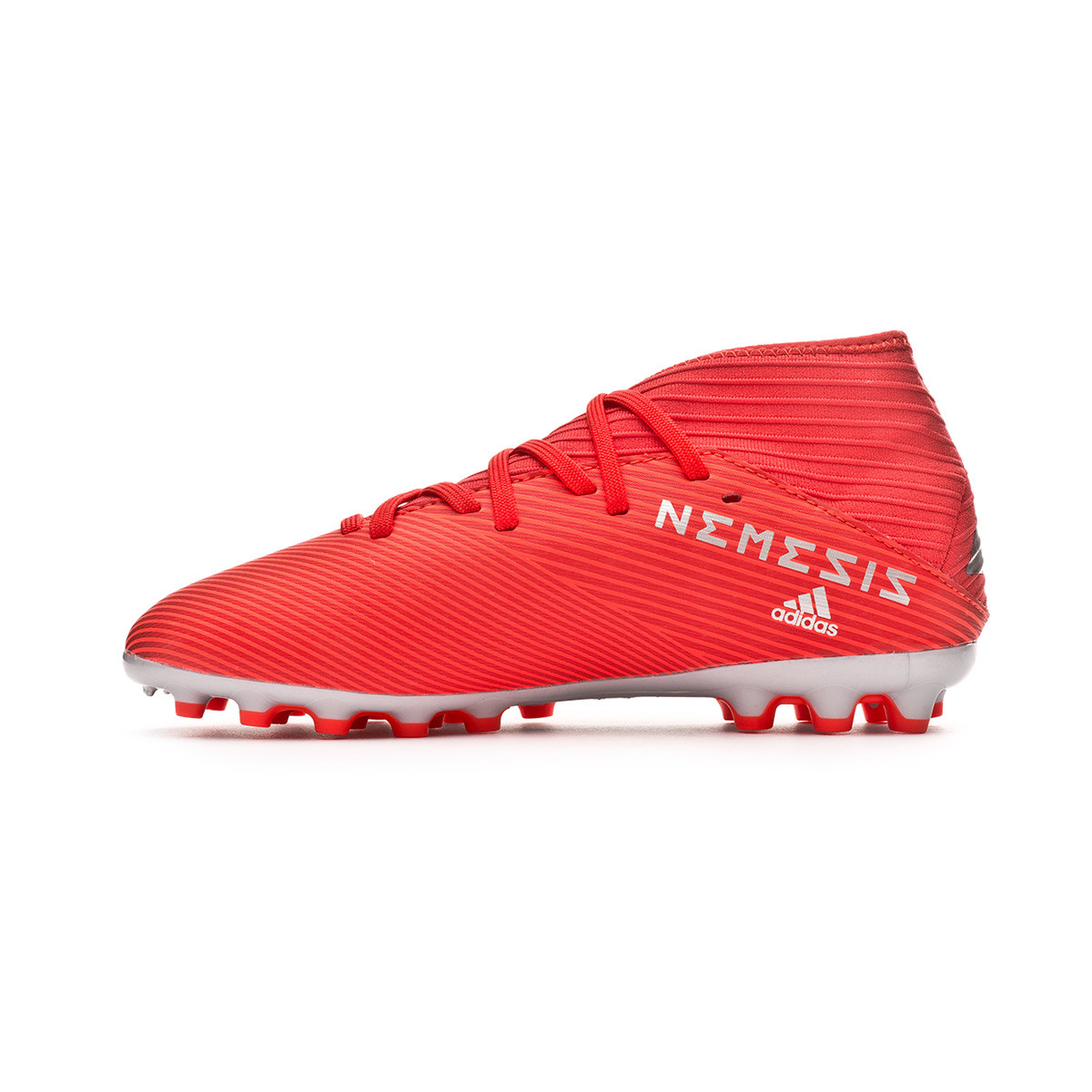 Football Boots adidas Kids Nemeziz 19.3 AG Active red-Silver metallic-Solar  red - Football store Fútbol Emotion