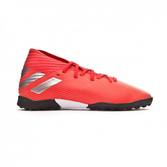Sapatilhas adidas Nemeziz 19.3 Turf Crianças Active red-Silver metallic-Solar red
