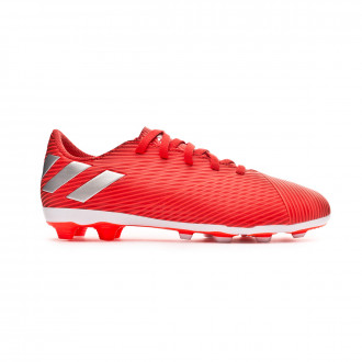 Chuteira adidas Nemeziz 19.4 FxG Crianças Active red-Silver metallic-Solar red
