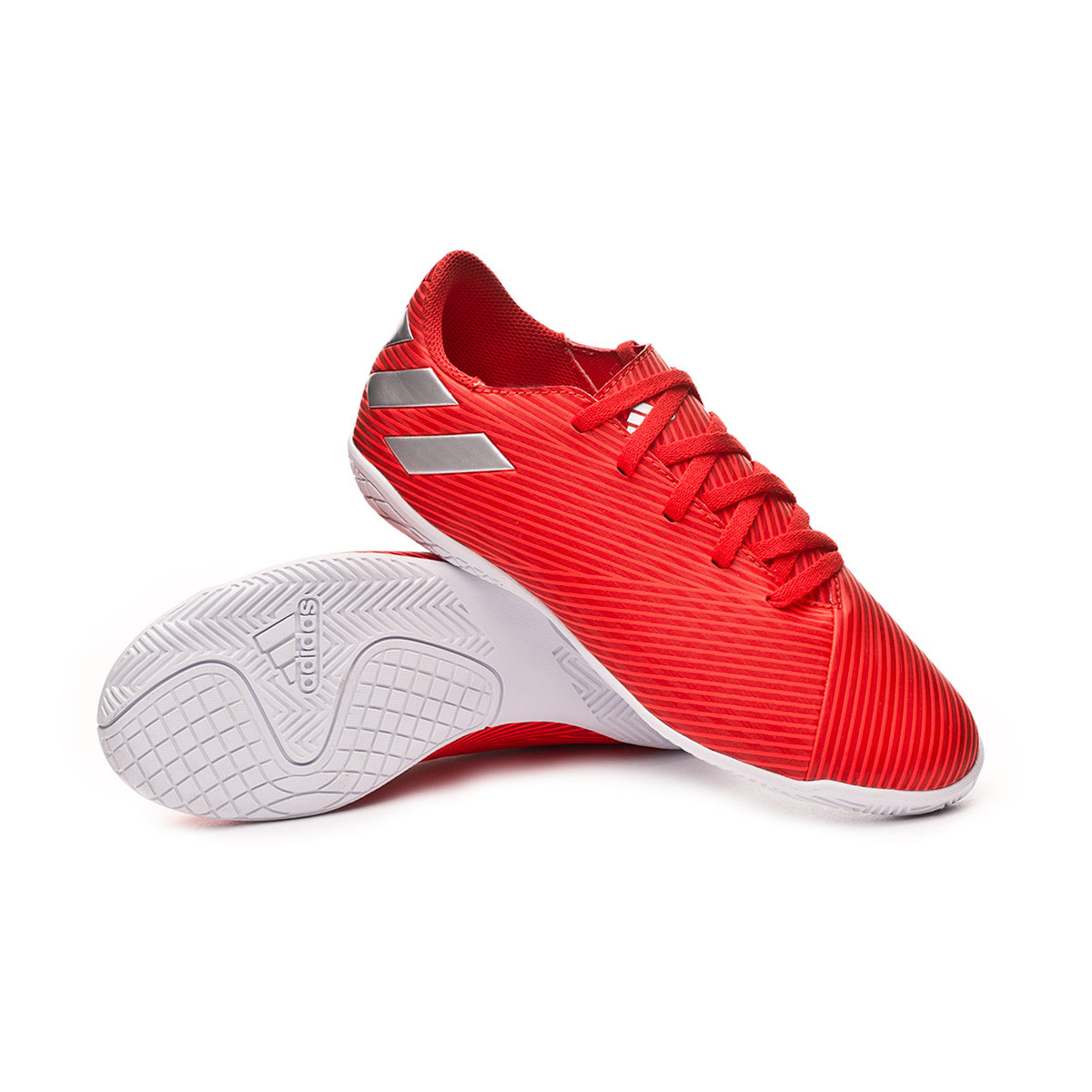 Futsal Boot adidas Nemeziz 19.4 IN Niño Active red-Silver metallic-Solar  red - Football store Fútbol Emotion