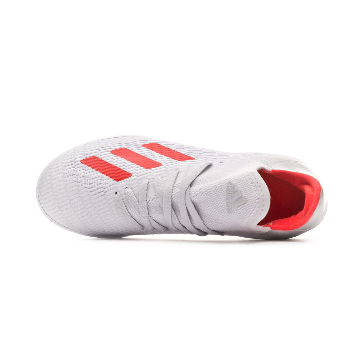 Futsal Boot Adidas X 19 3 In Nino Silver Metallic Hi Red White