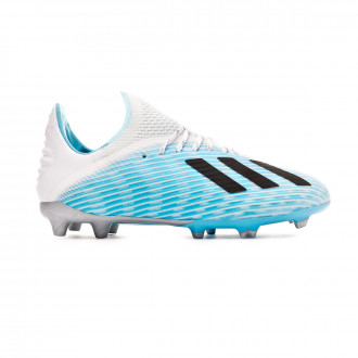 Bota adidas X 19.1 FG Niño Bright cyan-Core black-Shock pink