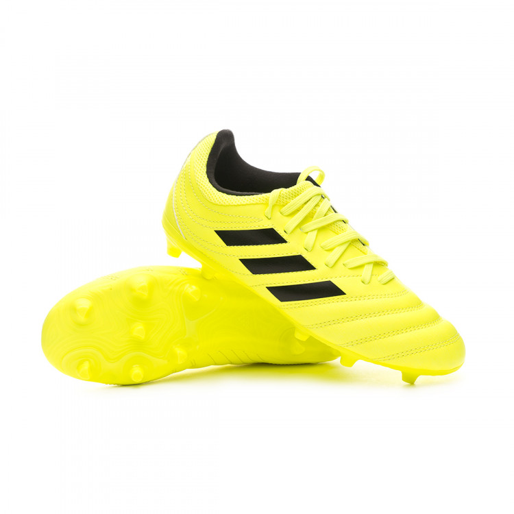 Chaussure de foot adidas Copa 19.3 FG Enfant Solar yellow Chaussure de foot adidas Copa 19.3 FG Core black Solar