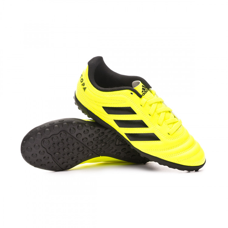 Bota de fútbol adidas Copa 19.4 Turf Niño Solar yellow-Core black-Solar  yellow - Tienda de fútbol Fútbol Emotion