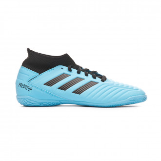 Sapatilha de Futsal adidas Predator 19.3 IN Niño Bright cyan-Core black-Solar yellow