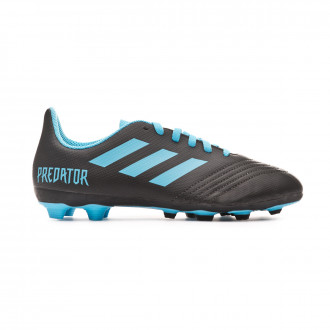 Bota adidas Predator 19.4 FxG Niño Core black-Bright cyan-Solar yellow