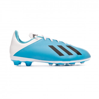 Chuteira adidas X 19.4 FxG Criança Bright cyan-Core black-Shock pink