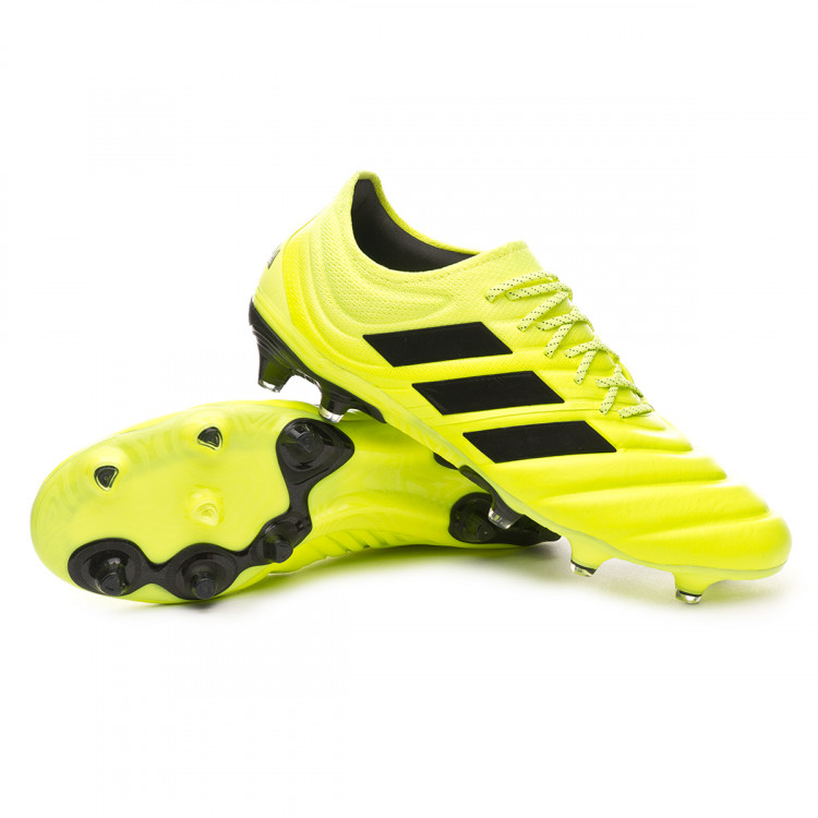 Football Boots Adidas Copa 19 1 Fg Solar Yellow Core Black Solar
