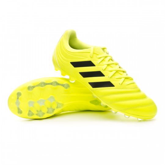 pueblo tolerancia carrera Zapatos de fútbol adidas Copa 19 .3 AG Solar Yellow-Core Black-Solar Yellow  - Fútbol Emotion