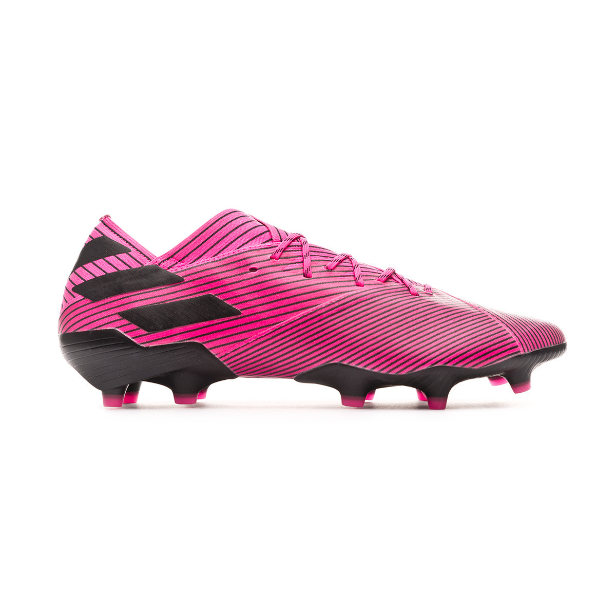 pink and black football cleats