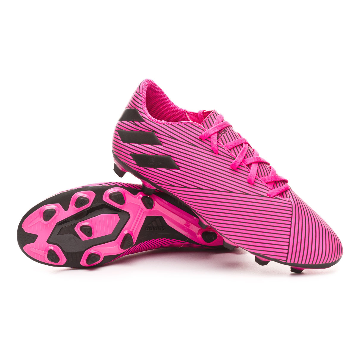 Zapatos de fútbol adidas Nemeziz 19.4 FxG Shock pink-Core black-Shock pink  - Tienda de fútbol Fútbol Emotion