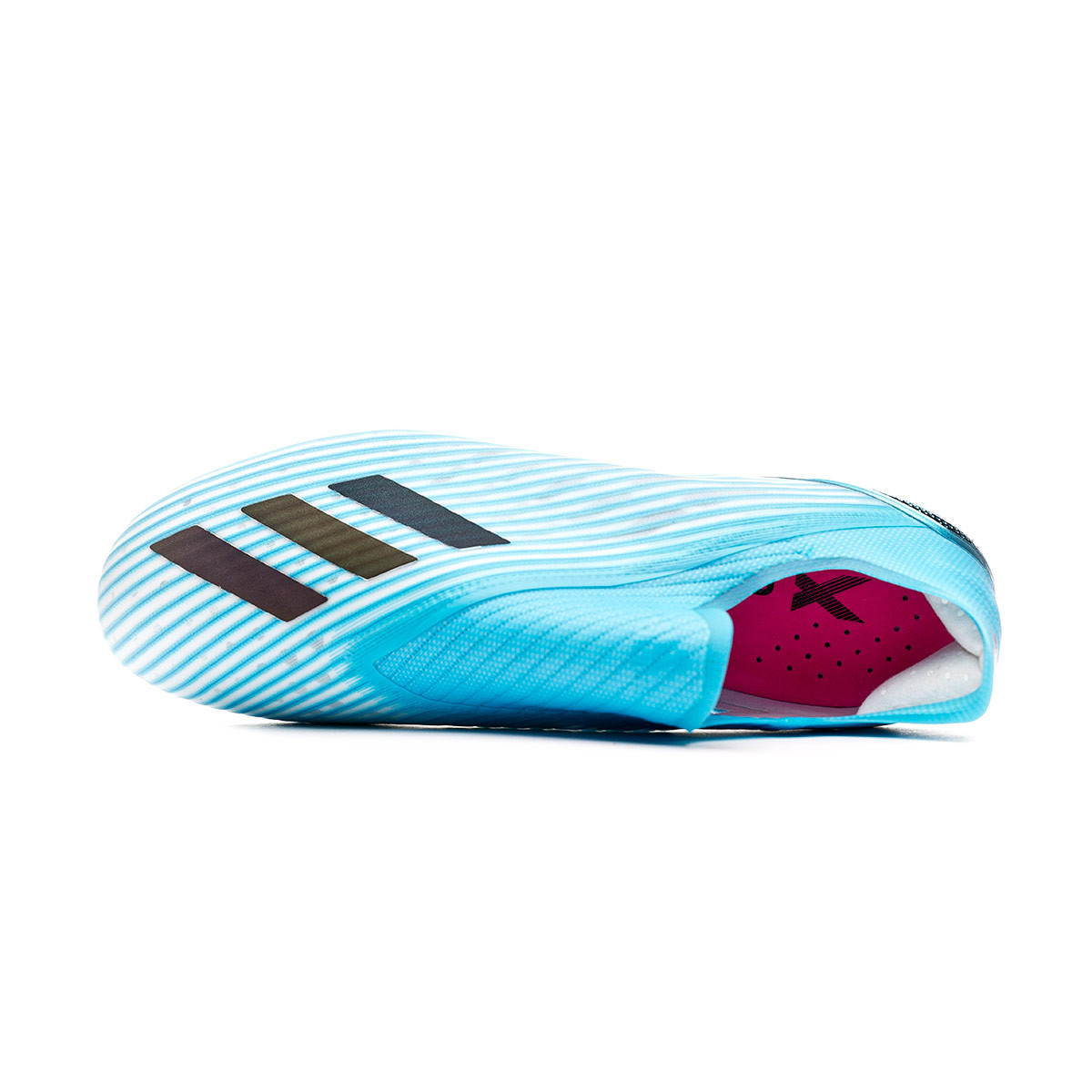 Chaussure de foot adidas X 19+ SG Bright cyan-Core black-Shock 