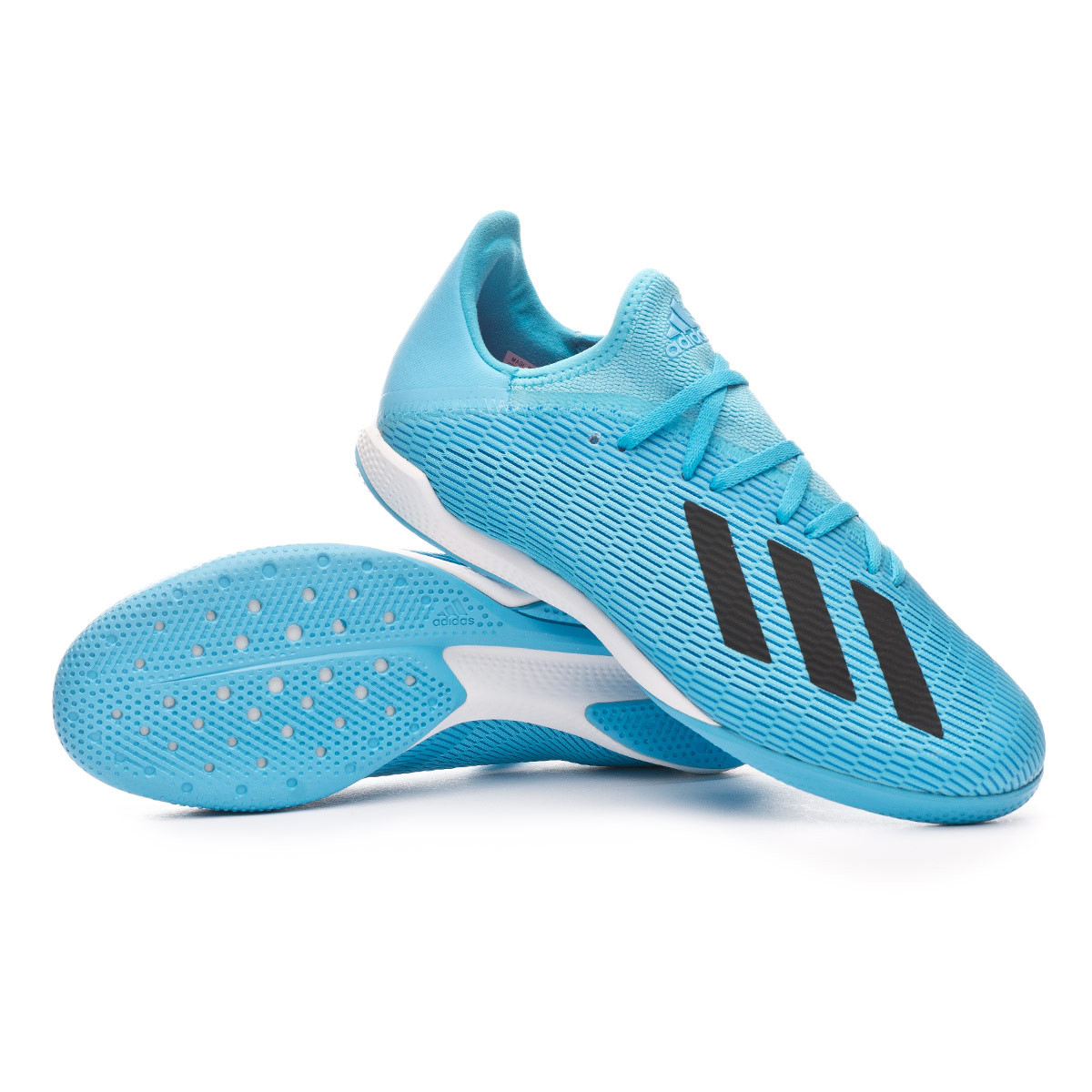 Futsal Boot adidas X 19.3 IN Bright cyan-Core black-Shock pink - Football  store Fútbol Emotion