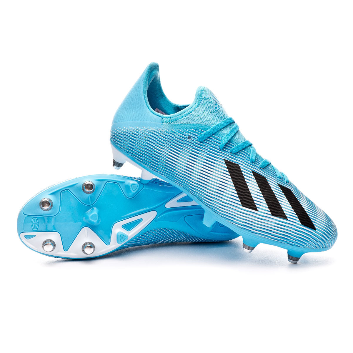 Football Boots adidas X 19.3 SG Bright cyan-Core black-Shock pink -  Football store Fútbol Emotion