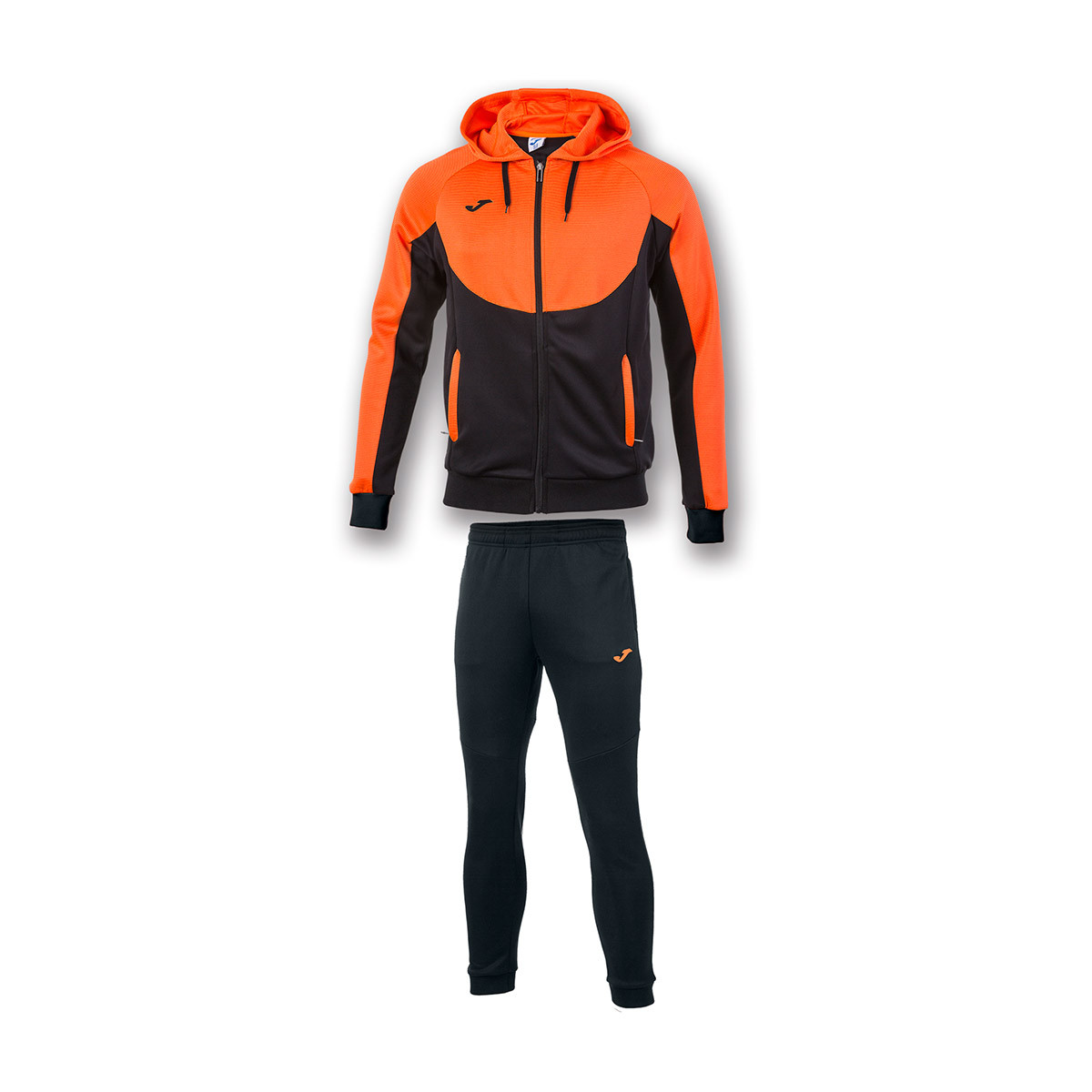 chandal nike negro y naranja