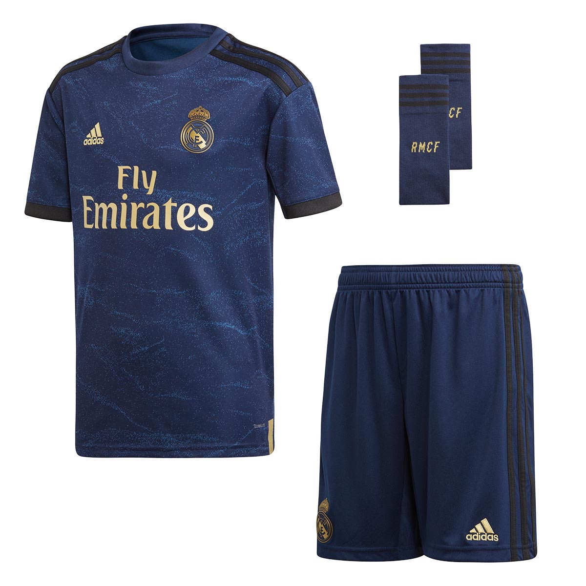 Conjunto adidas Real Madrid Segunda Equipación 2019-2020 Niño Night indigo  - Tienda de fútbol Fútbol Emotion