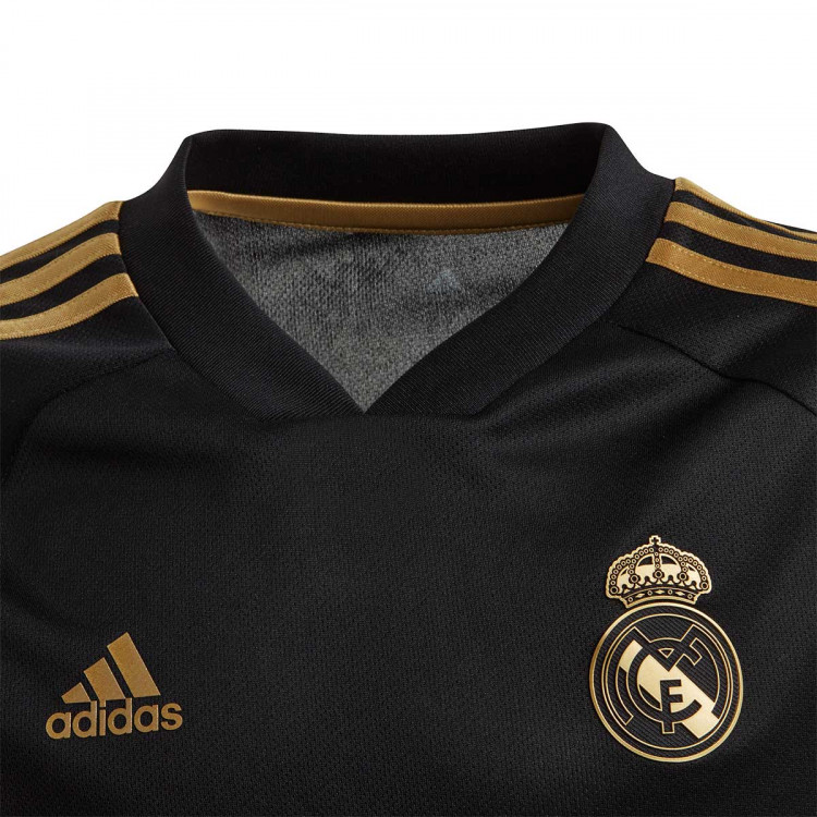 Jersey adidas Kids Real Madrid Training 2019-2020 Black-Dark football gold - Football store ...