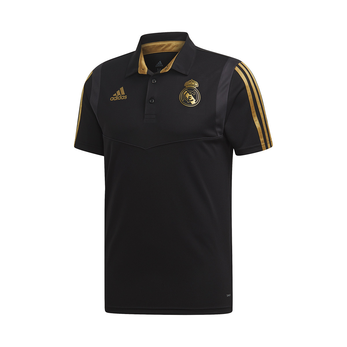 Polo Shirt Adidas Real Madrid 2019 2020 Black Dark Football Gold