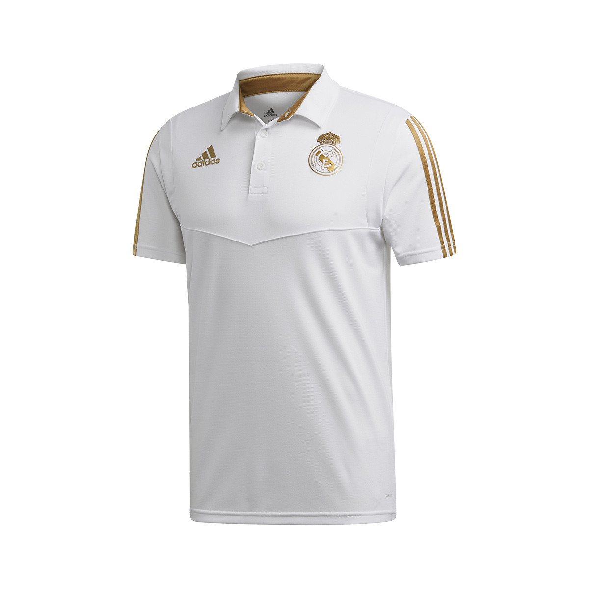 Polo shirt adidas Real Madrid 2019-2020 White-Dark football gold - Football  store Fútbol Emotion