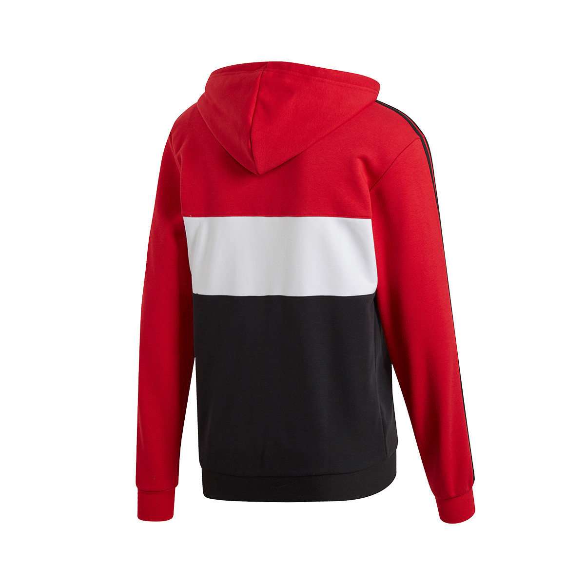 adidas hoodie red and white
