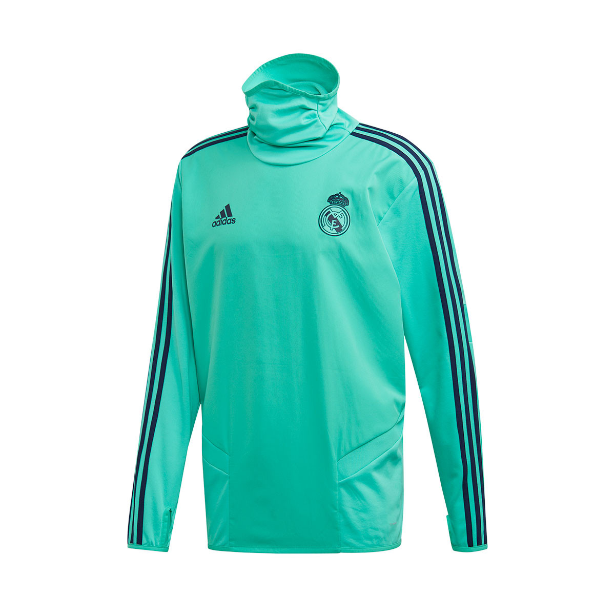 Felpa adidas Real Madrid Warm 2019-2020 HI-Re green-Night indigo - Negozio  di calcio Fútbol Emotion