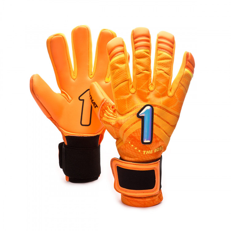orange football gloves